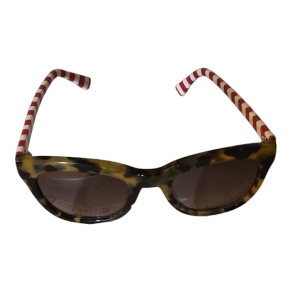 J Crew Nautical/Cheetah Print Sunglasses - Picture 3 of 5